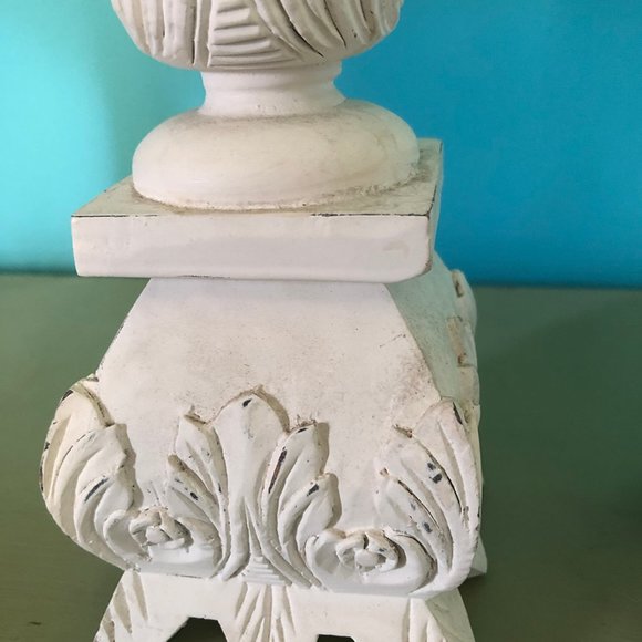 Romantic 16.5" Tall White Candle Holders NWOT - Picture 5 of 8